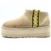 UGG CLASSIC ULTRA MINI BRAID PLATFORM SAND