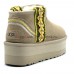 UGG CLASSIC ULTRA MINI BRAID PLATFORM SAND