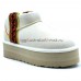 UGG CLASSIC ULTRA MINI BRAID PLATFORM WHITE