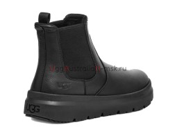 UGG BURLEIGH CHELSEA LEATHER BLACK