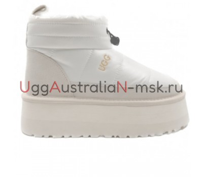 UGG WOMEN'S OBBA PLATFORM WHITE