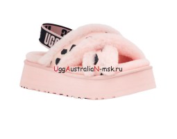 UGG Disco Cross Slide Animalia Pink Scallop